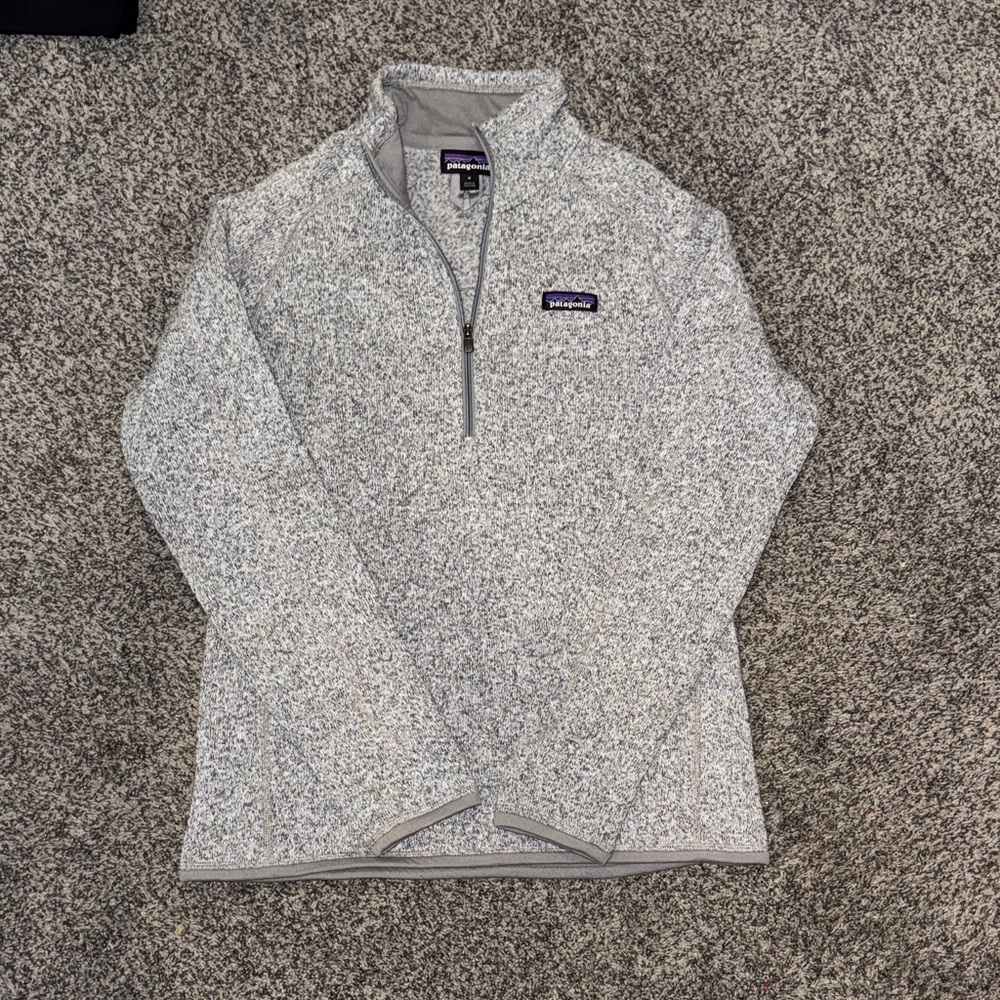 Patagonia Heathered Gray Fleece Pullover